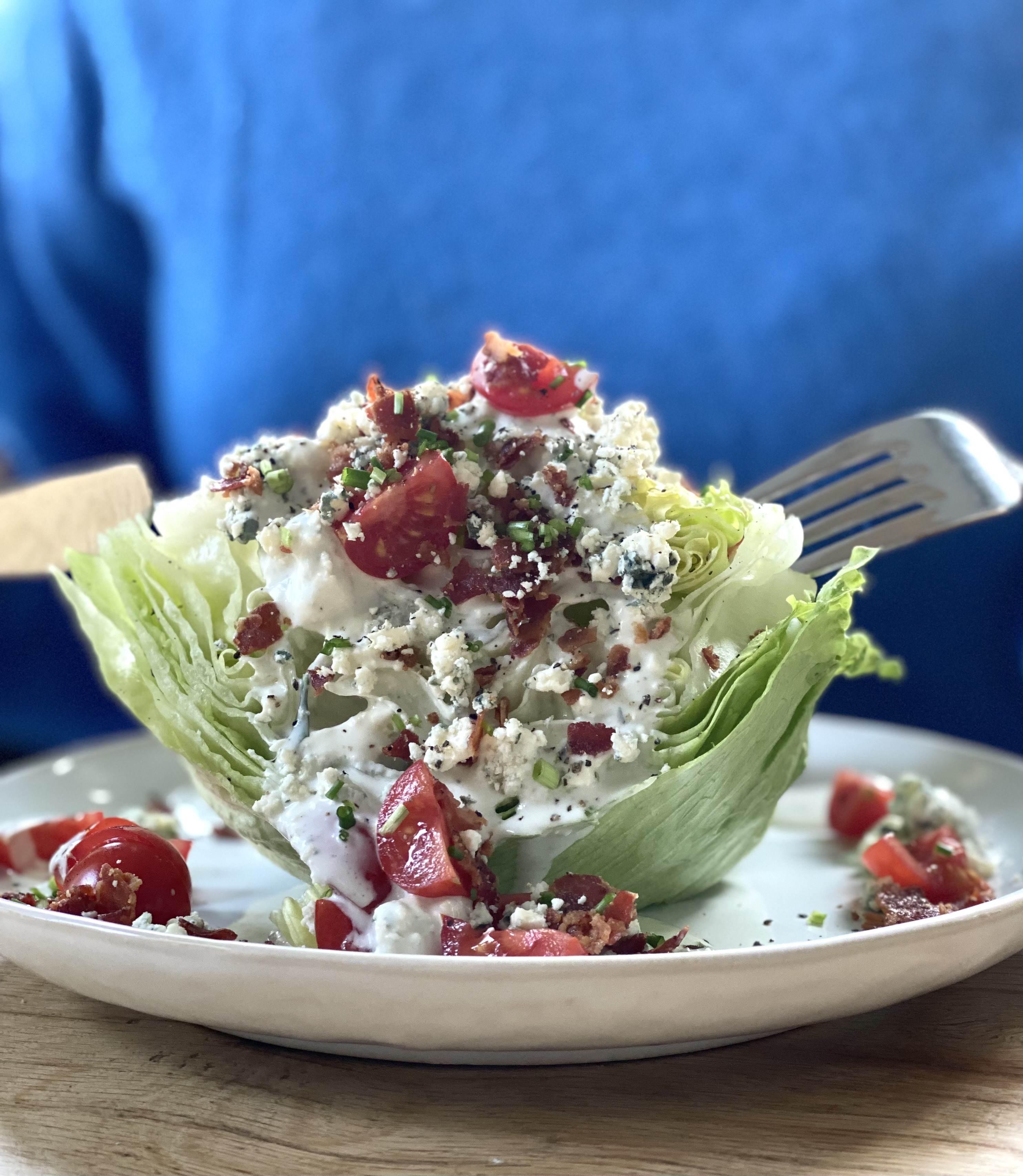 Classic Wedge Salad With Blue Cheese Dressing My Not So Dutch Kitchen Salad — My Not So Dutch